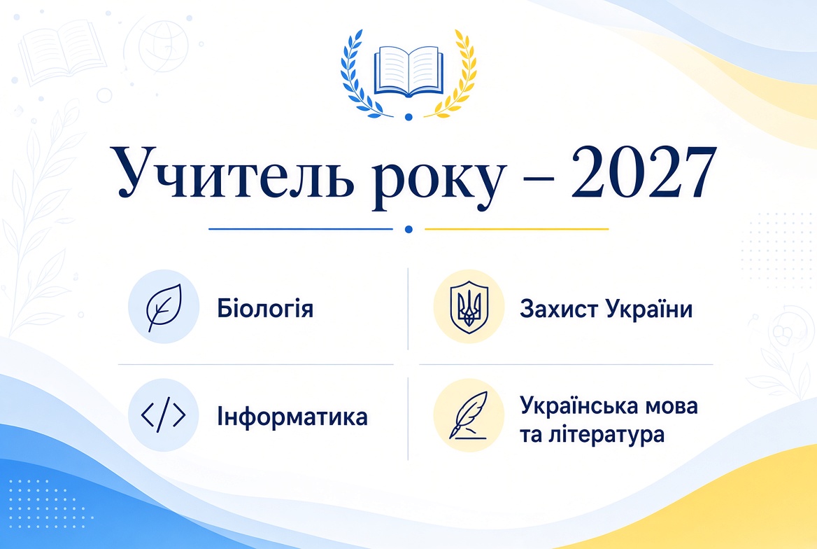Збірник документів конкурсу “Учитель року – 2027”